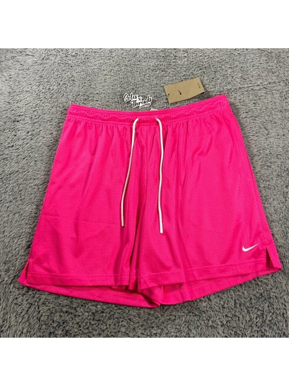 Nike Dri-FIT 5" Mesh Basketball Shorts Size Large Men Hyper Pink HV1880-645